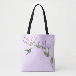 Hummingbird och Lisianthus Tygkasse