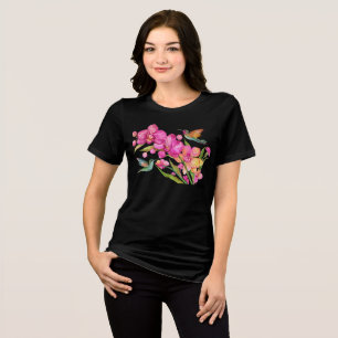 Hummingbird och Orchids T Shirt