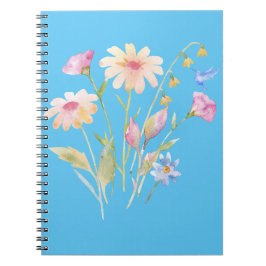 Hummingbird och Wildblommor Anteckningsbok