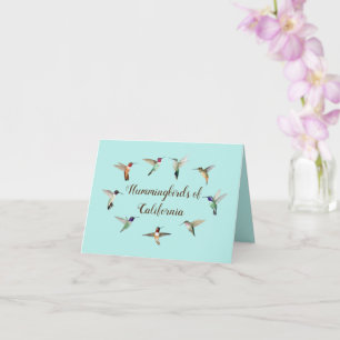 Hummingbird of California Card Kort