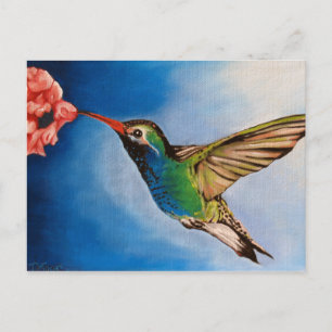 Hummingbird Oljemålning Vykort
