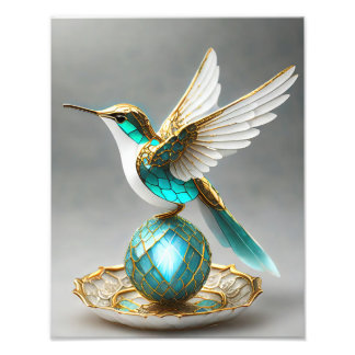 Hummingbird ön Lemurian Continental Guardian Fototryck