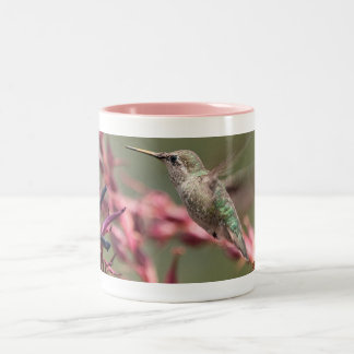 Hummingbird på det Huntington bibliotek Två-Tonad Mugg