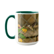 Hummingbird på Lantana 15 oz Mugg