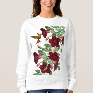 Hummingbird på Red Mandevillea Vine T Shirt