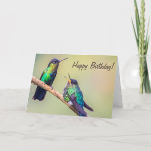 Hummingbird par Talking Grattis på födelsedagen Kort