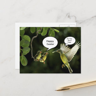 Hummingbird Påsk Hälsning Helg Vykort