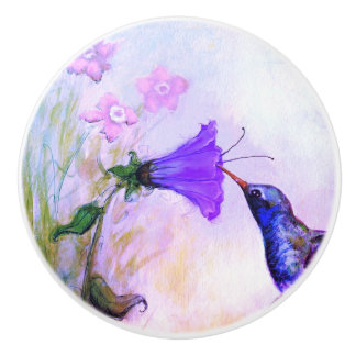 "Hummingbird-Pastel" keramiskt knopp