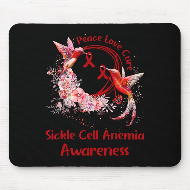 Hummingbird Peace Kärlek Cure Sickle Cell Anemia A Musmatta (Framsidan)