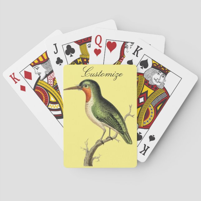 Hummingbird Perched Thunder_Cove Casinokort (Baksidan)