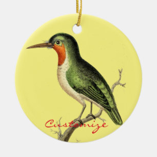 Hummingbird Perched Thunder_Cove Julgransprydnad Keramik