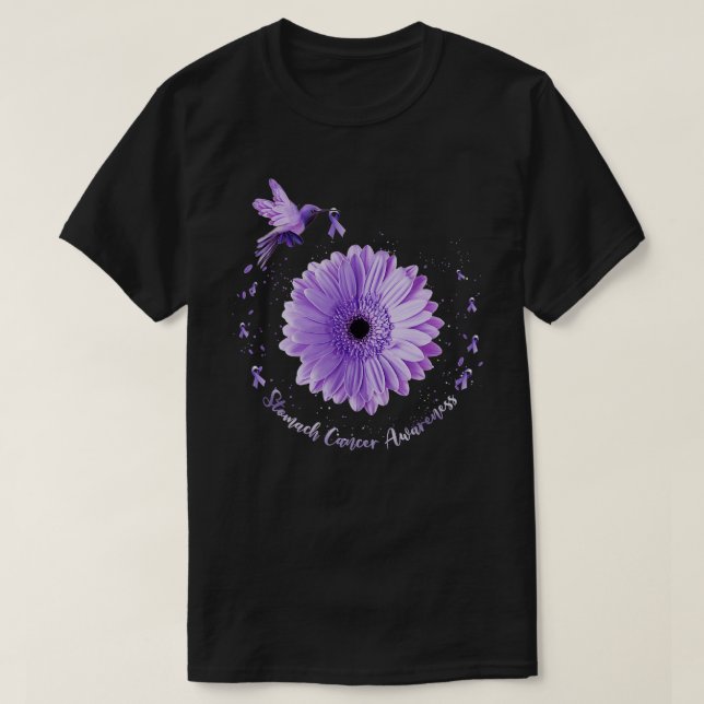Hummingbird Periwinkle Solros Stomach Cancer Aw T Shirt (Design framsida)