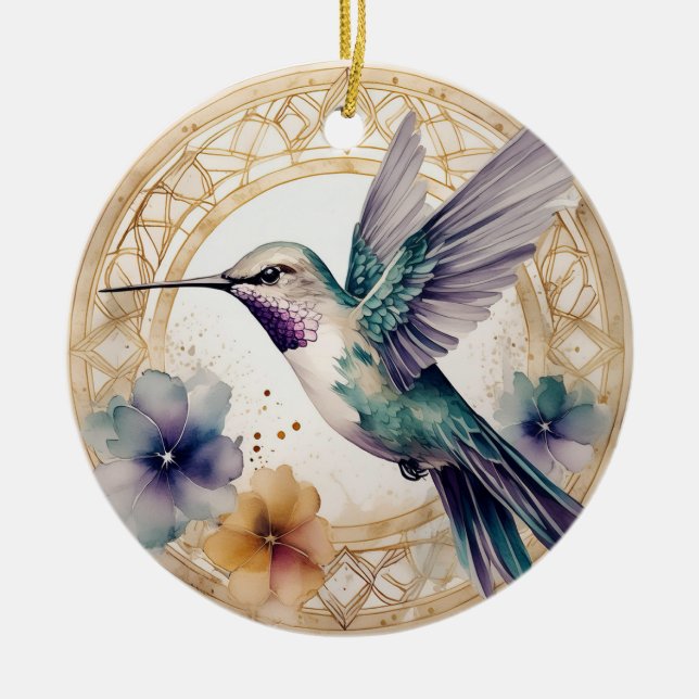 Hummingbird Personlig jul Ornament (Framsidan)