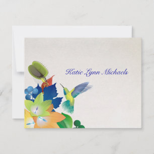 Hummingbird Personlig Notecard Anteckningskort