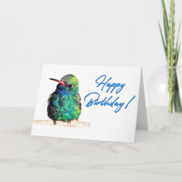 Hummingbird Photo Grattis på födelsedagen Card Tack Kort