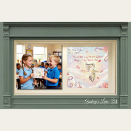 Hummingbird Pollinator Valentine Classroom  Anteckningskort