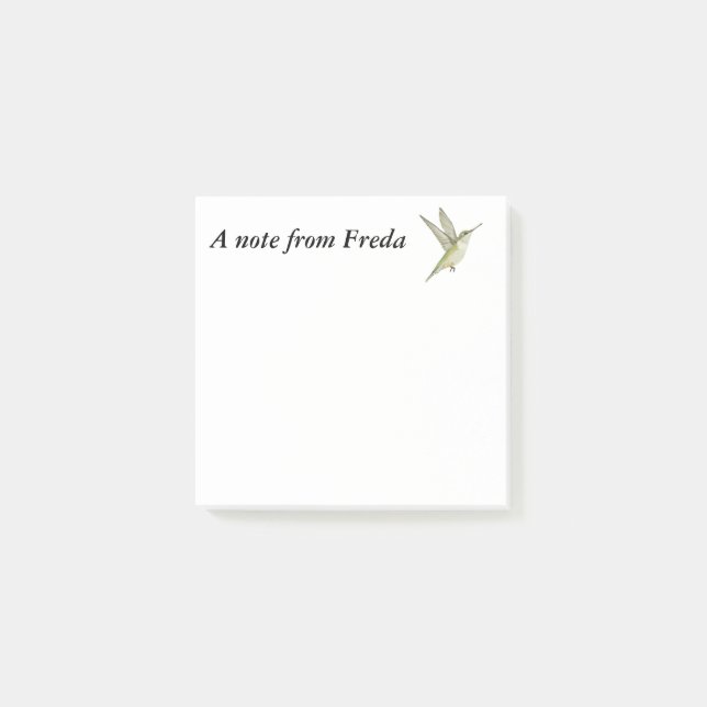 Hummingbird Post-it Block (Framsida)