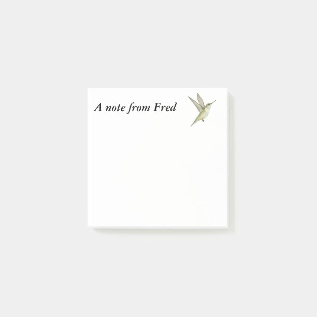 Hummingbird Post-it Block (Framsida)