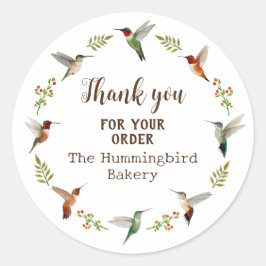 Hummingbird Product Sticker Runt Klistermärke