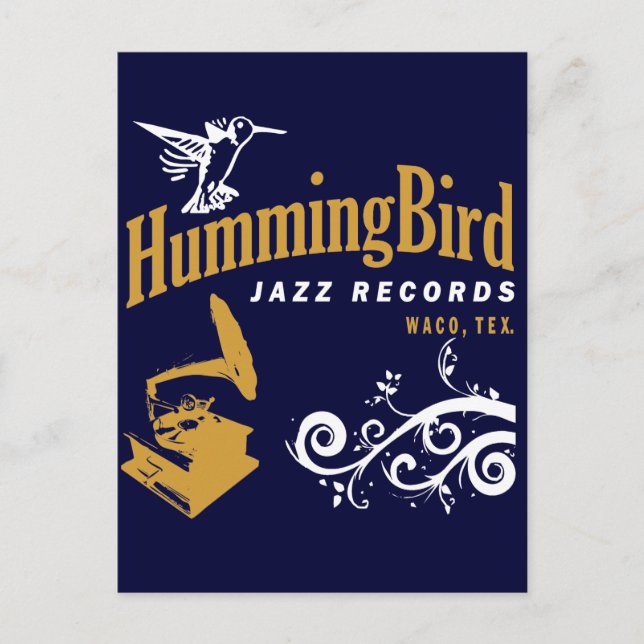 Hummingbird Records Vykort (Framsida)