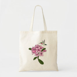 Hummingbird & Rhododendron Personlig Tote Bag Tygkasse