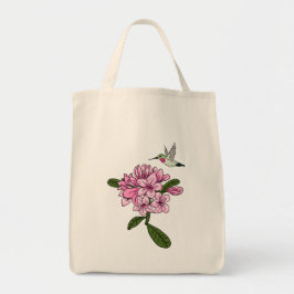 Hummingbird & Rhododendron Personlig Tote Bag Tygkasse