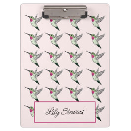 Hummingbird Rosa Personlig Clipboard