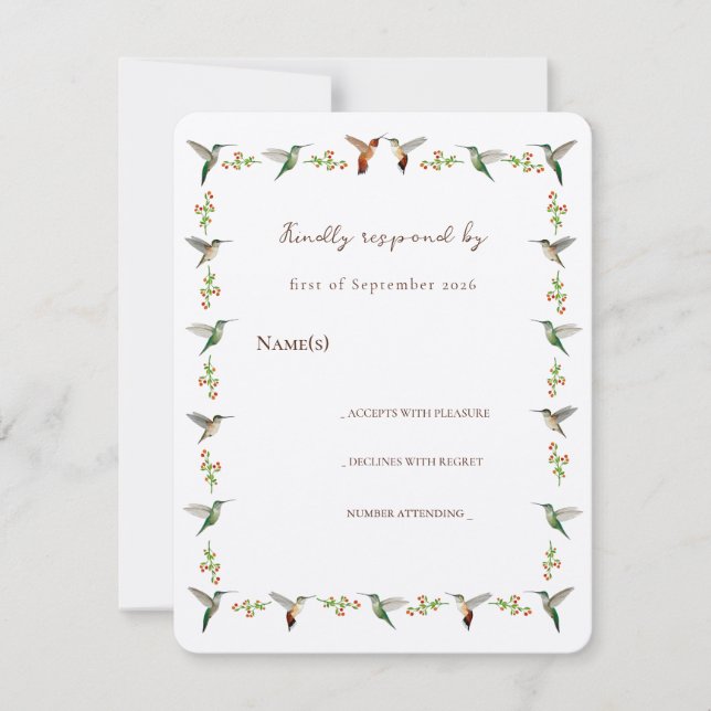 Hummingbird RSVP (Framsida)