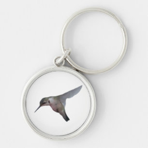 Hummingbird Rund Silverfärgad Nyckelring