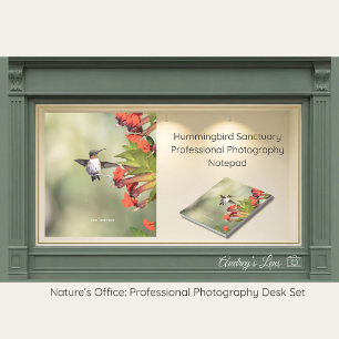 Hummingbird Sanctuary Professionell Fotografering Anteckningsblock