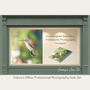 Hummingbird Sanctuary Professionell Fotografering Anteckningsblock