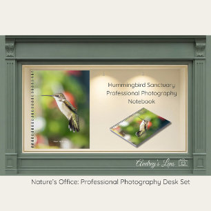 Hummingbird Sanctuary Professionell Fotografering Anteckningsbok