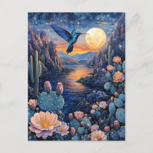 Hummingbird Scenia Southwest Night Vykort