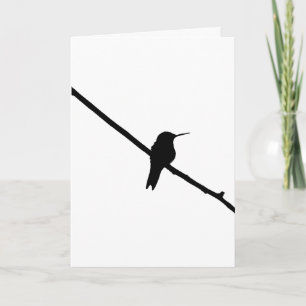 Hummingbird Silhouette Kort