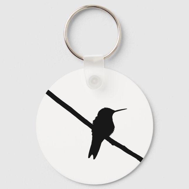 Hummingbird Silhouette Nyckelring (Framsida)