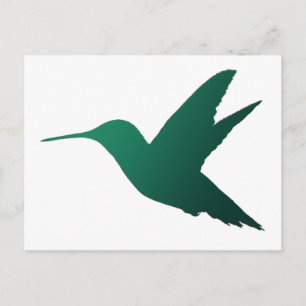 Hummingbird Silhouette-vykort Vykort