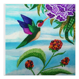 Hummingbird Skys Perfect Poster