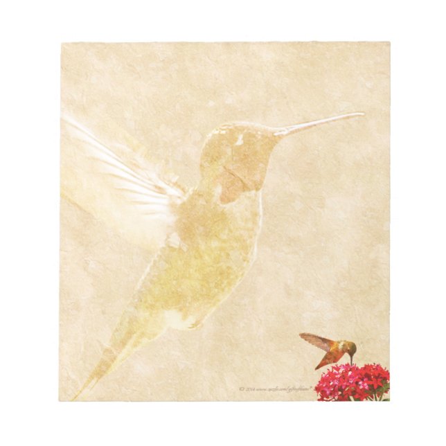 Hummingbird - SMALL Anteckningsblock/PM-platta Anteckningsblock (Framsida)