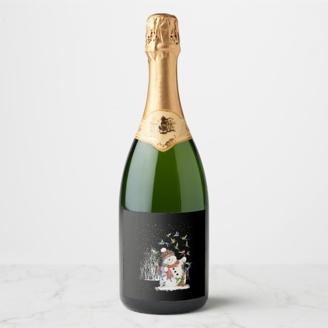 Hummingbird Snögubbe God jul (Framsida)