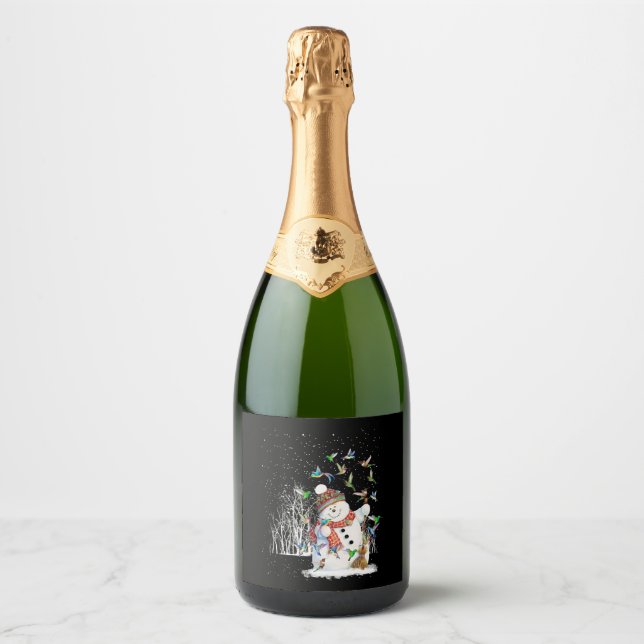 Hummingbird Snögubbe God jul (Framsida)