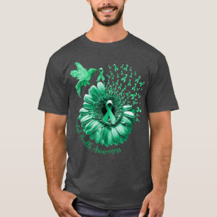 Hummingbird Solros Grönt Mental Health Awarenes T Shirt