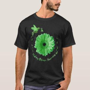 Hummingbird Solros Grönt Ribbon Kidney Disease T Shirt