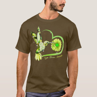 Hummingbird Solros Grönt Ribbon Lyme Disease Aw T Shirt