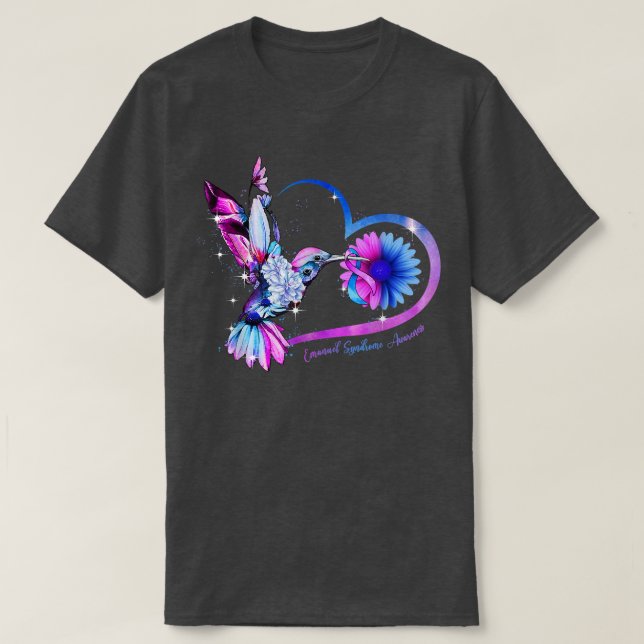 Hummingbird Solros Lila Blue Ribbon Emanuel S T Shirt (Design framsida)