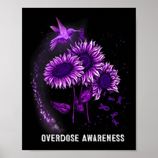 Hummingbird Solros Överdosering Medvetenhet Poster (Framsidan)