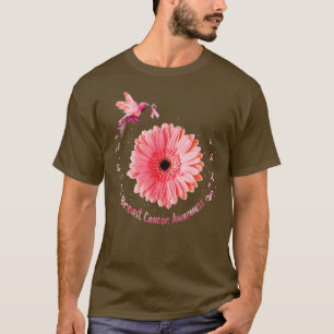 Hummingbird Solros Rosa Ribbon Breast Cancer Aw T Shirt