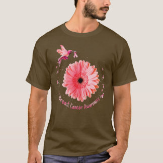Hummingbird Solros Rosa Ribbon Breast Cancer Aw T Shirt