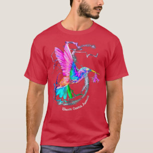 Hummingbird Solros Rosa Ribbon Breast Cancer Aw T Shirt