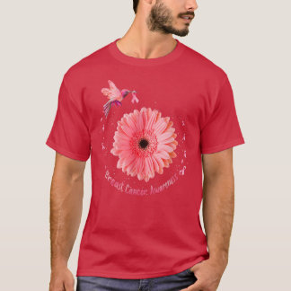 Hummingbird Solros Rosa Ribbon Breast Cancer Aw T Shirt