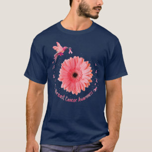Hummingbird Solros Rosa Ribbon Breast Cancer Aw T Shirt
